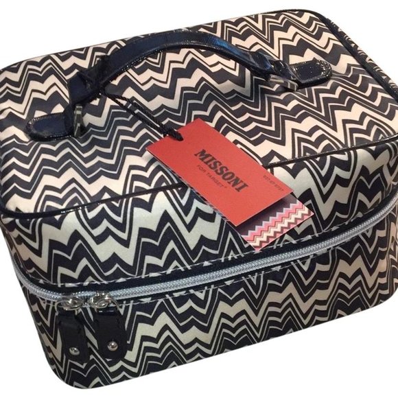 Missoni for Target Handbags - Missoni for Target Black Cosmetic Train Case